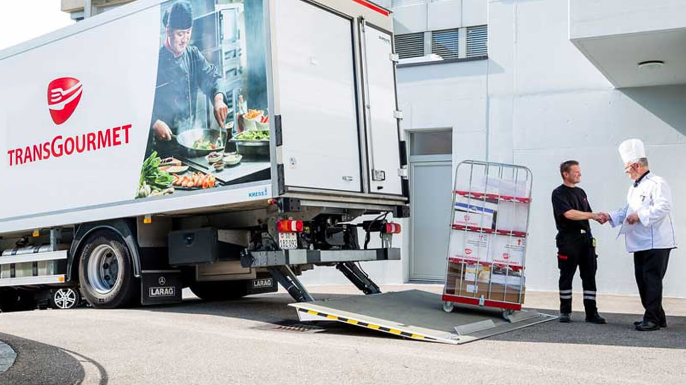 Transgourmet loading a truck