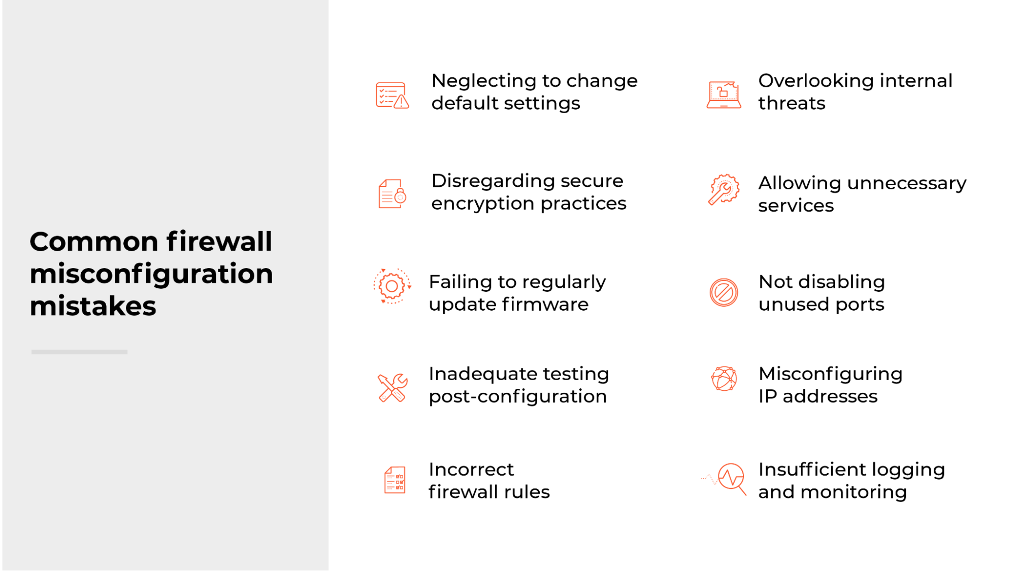 Common firewall misconfiguration mistakes