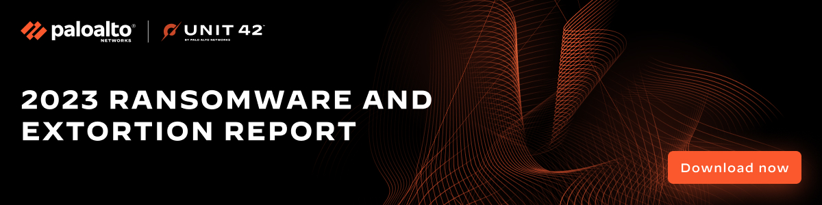 Download the 2023 Unit 42 Ransomware and Extortion Report