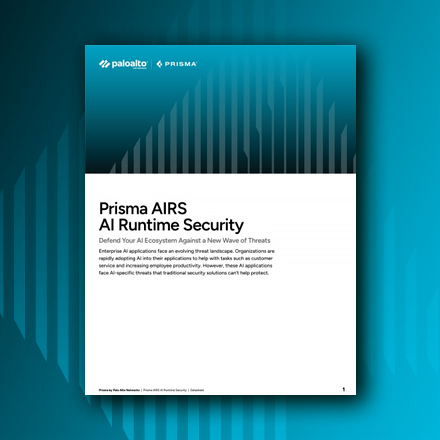 Prisma AIRS AI Runtime Security datasheet