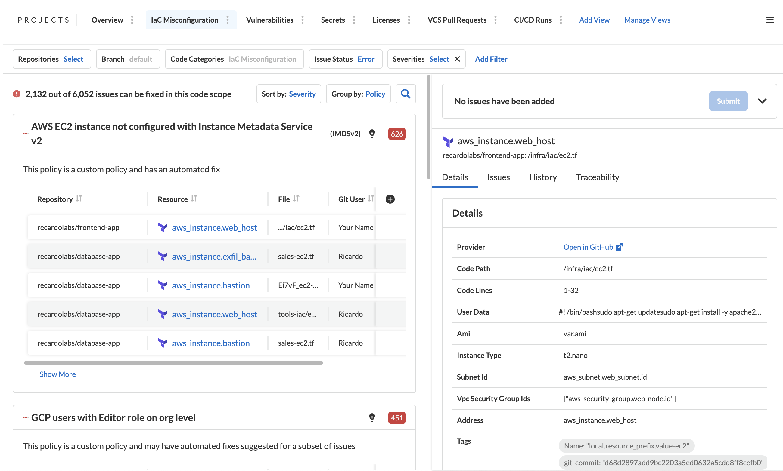 Infrastructure as Code (IaC) Security Front