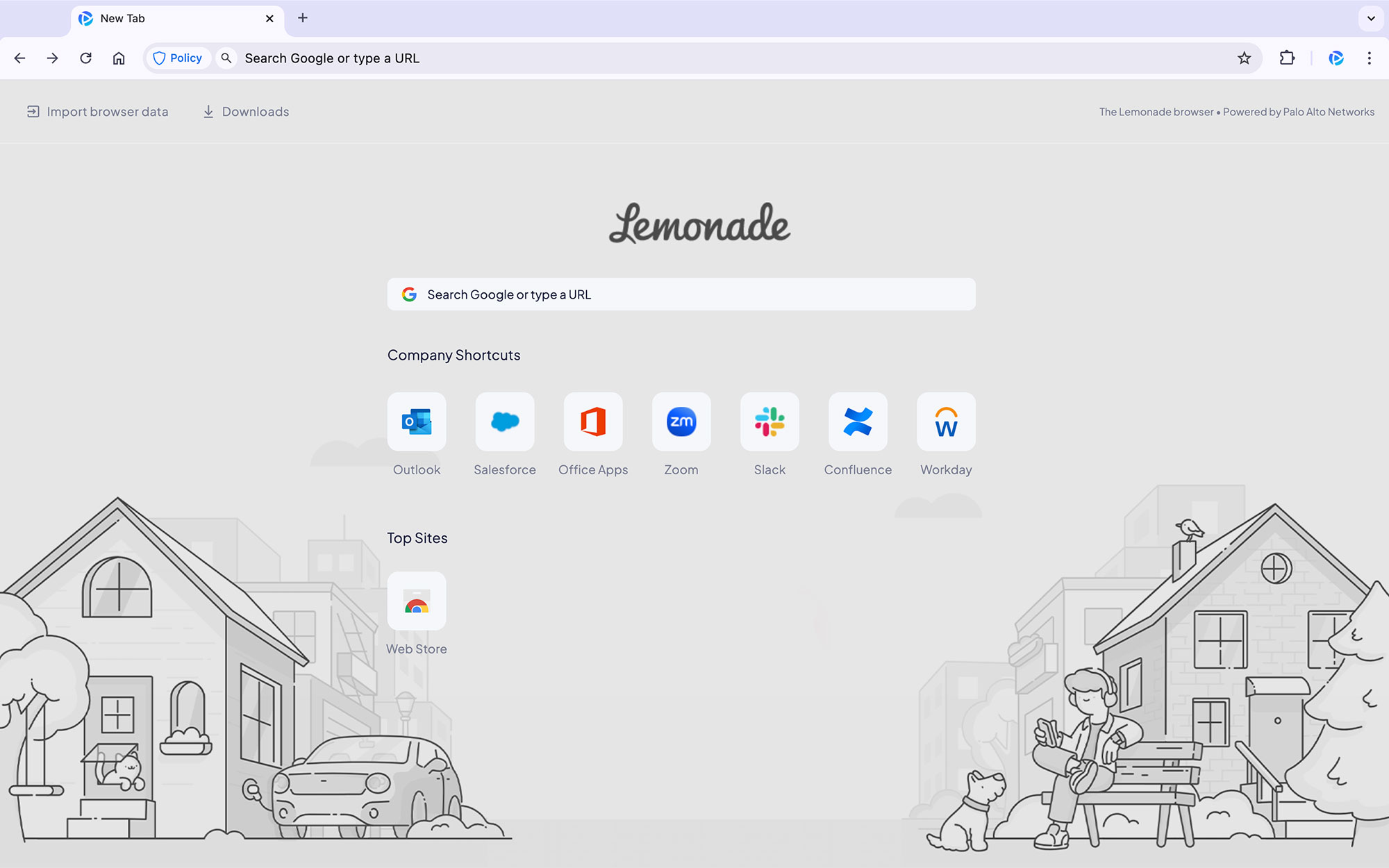 pab lemonade new tab
