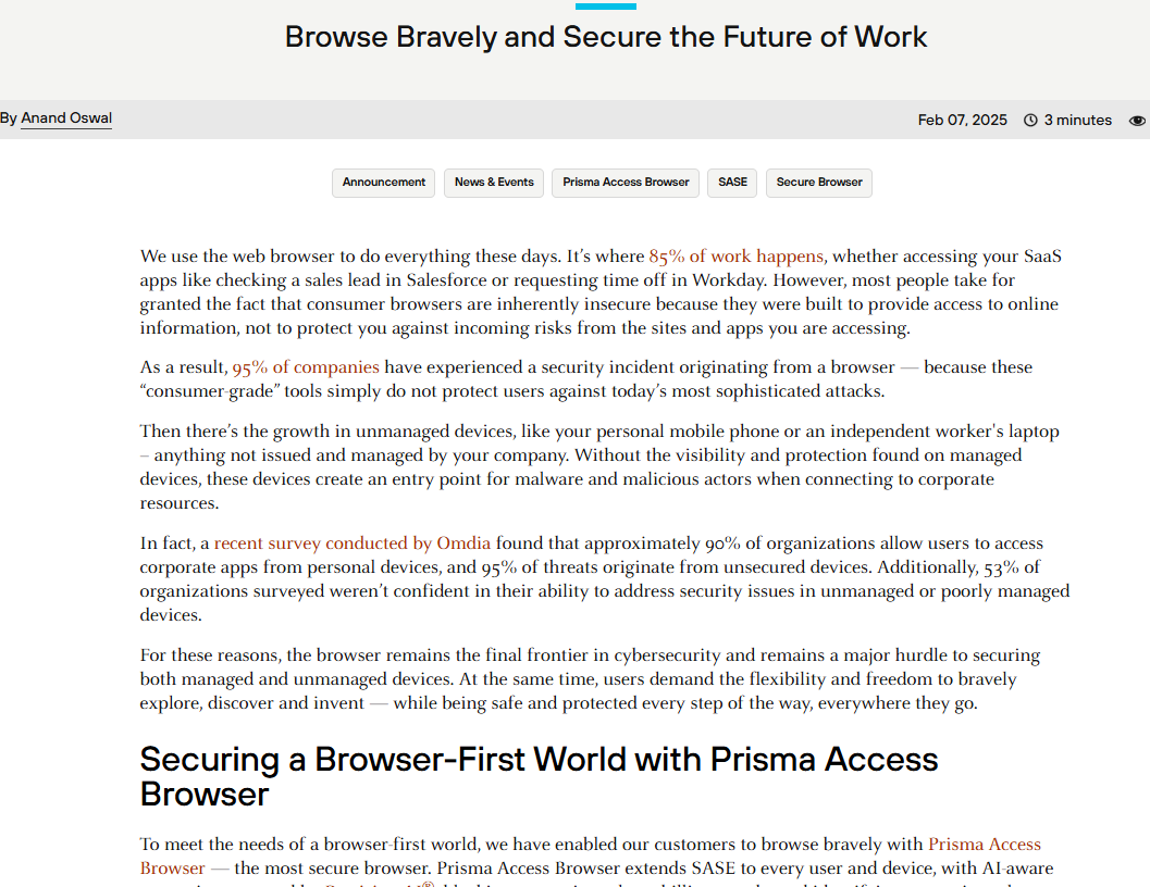 Browse Bravely and Secure the Future of Work