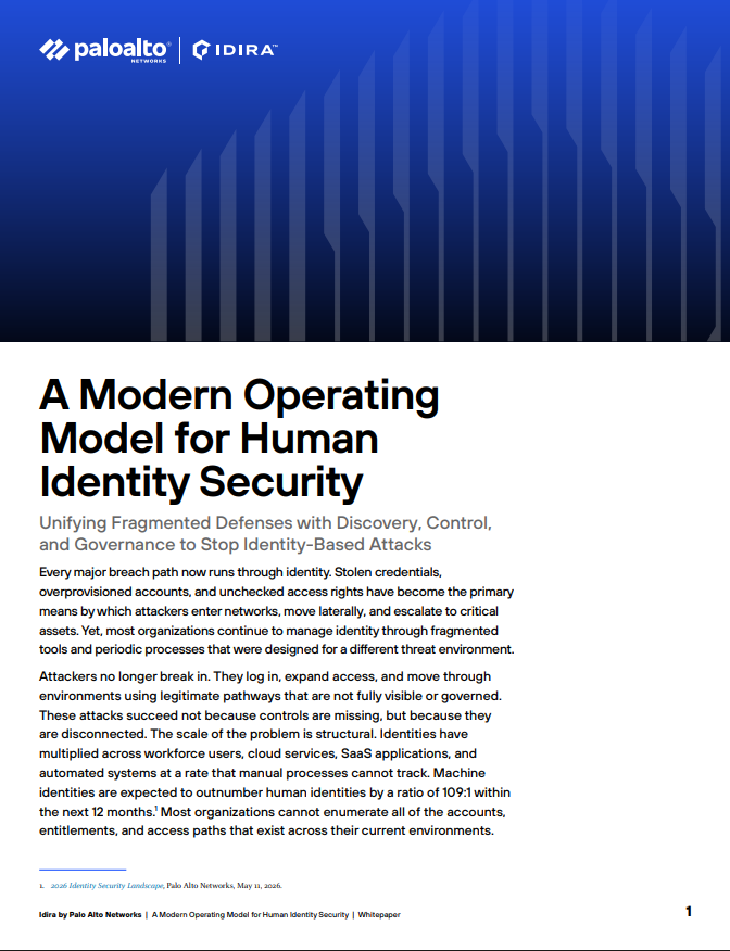 A New Operating Model for Identity Security