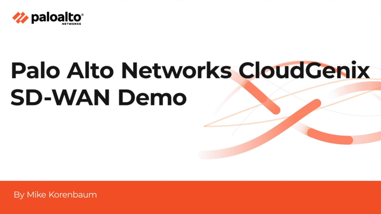 Prisma SD-WAN in Action Demo